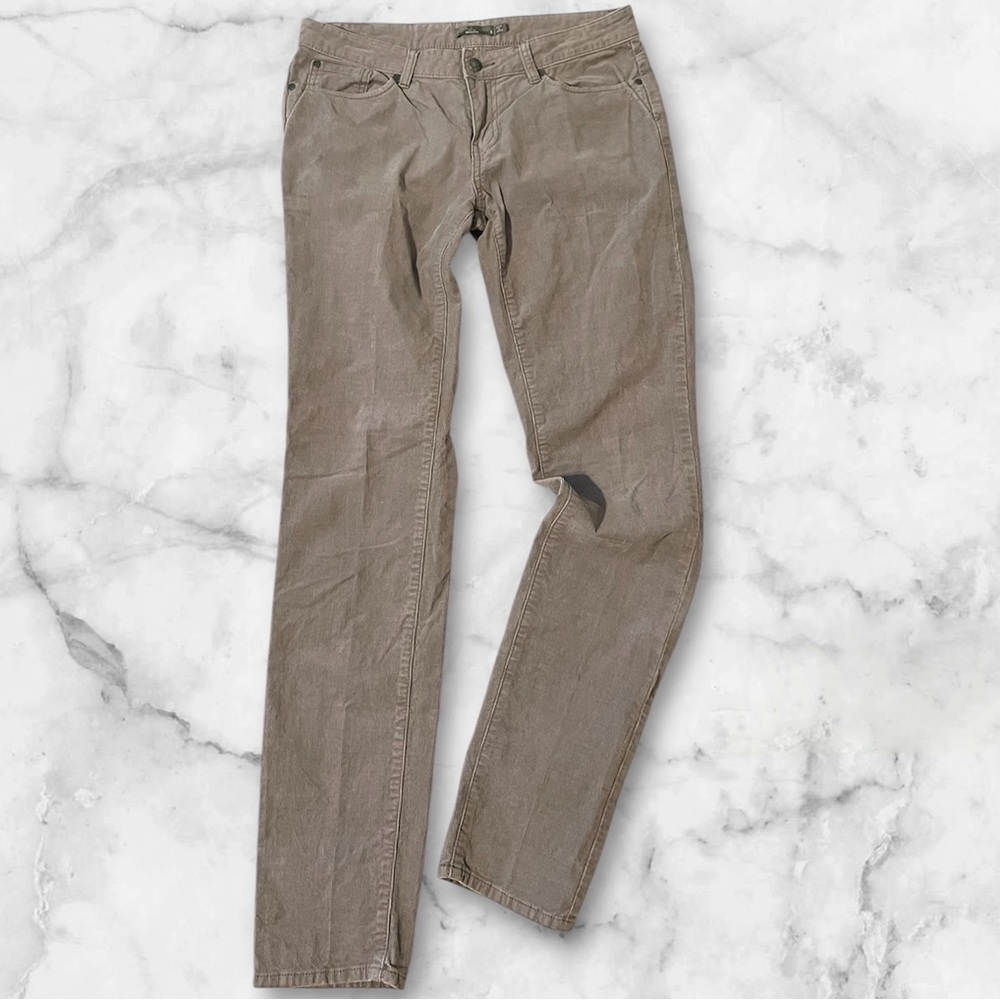 Prana Women's Size 8 Gray Corduroy Pants Stylish